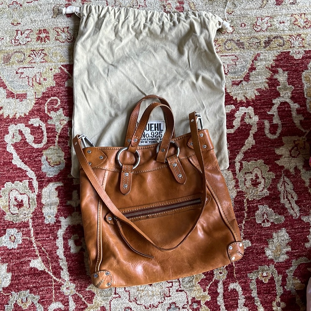 Ruehl No 925 Tan genuine Leather Tote bag